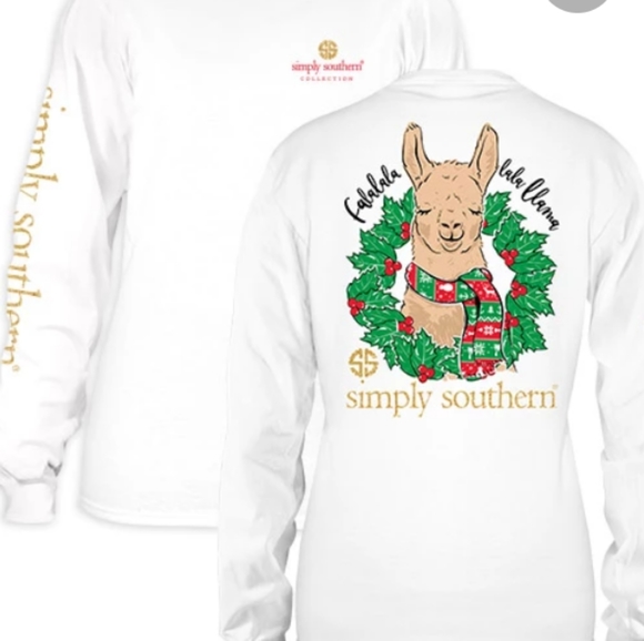 Simply Southern Other - Simply Southern Christmas Llama Shirt